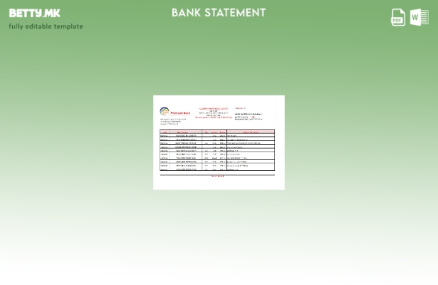 модерен стил Молдавија Прокредит банкарски извод шаблон ексел
